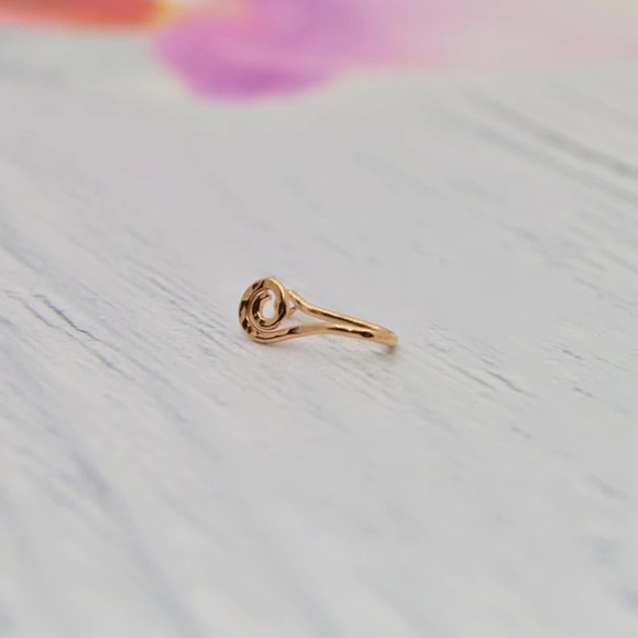 14k RoseGold No Piercing Nose Ring - Picture 2 of 3